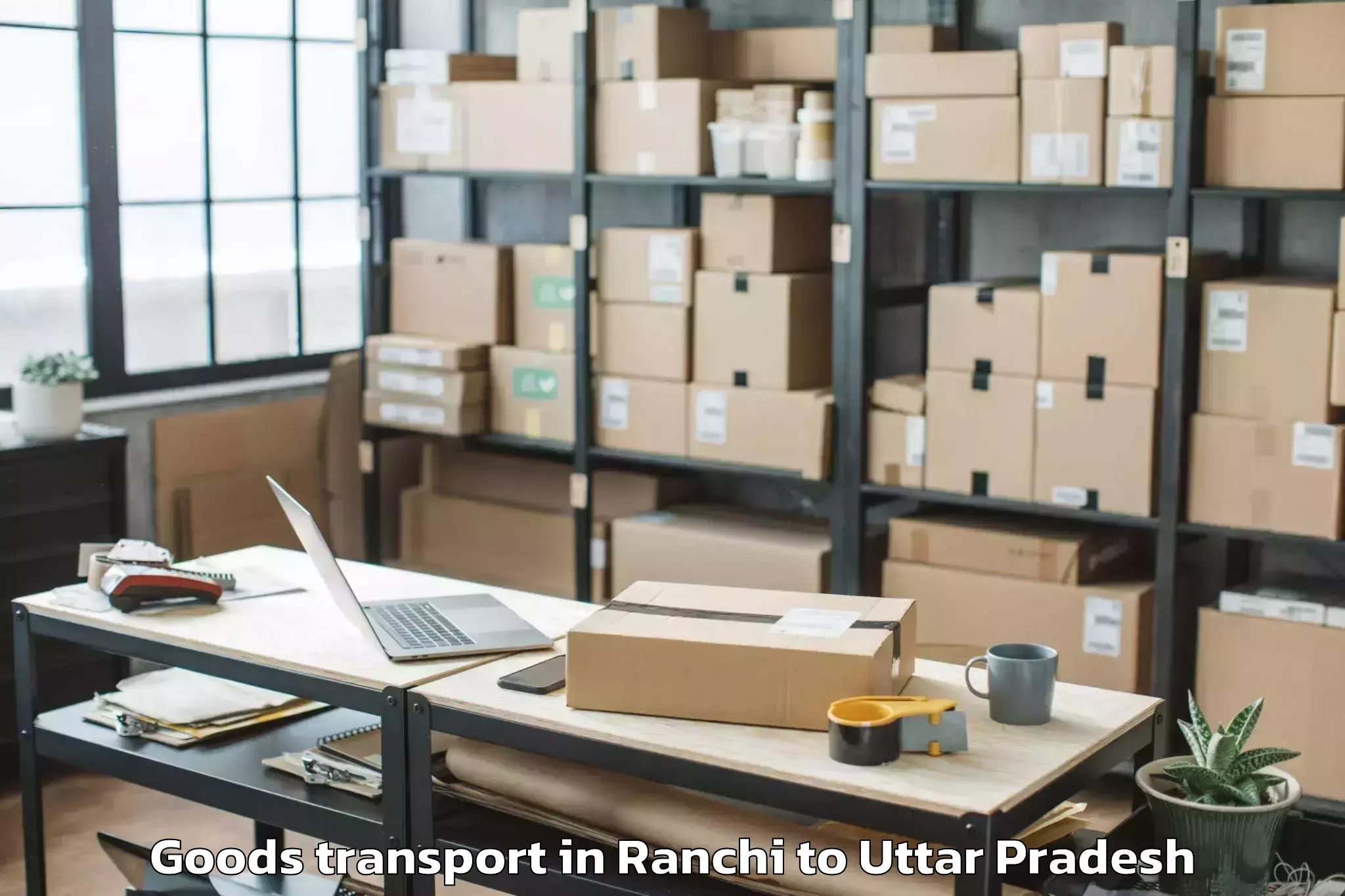 Discover Ranchi to Anpara Goods Transport